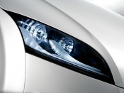Audi shooting brake concept blue lights