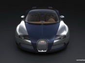 Bugatti veyron grand sport sang bleu front